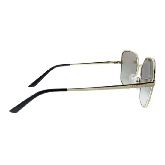 Prada PR 60XS AAV0A7 Womens Butterfly Sunglasses Pale Gold Black 59mm image {2}