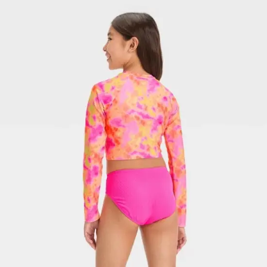 Girls' 'Summer Feelings' Tie-Dye Rash Guard Set - art class&trade; image {3}