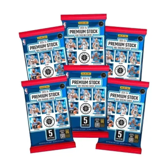 2023-24 Panini NBA Premium Stock Basketball Trading Cards Blaster Box image {2}