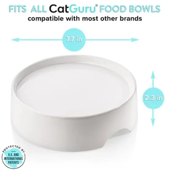 CatGuru Cat Food Table, Raised Stand for Food and Water Cat Bowls image {2}
