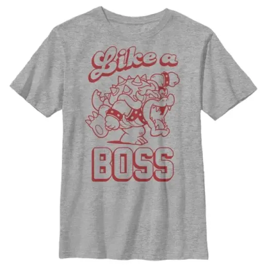 Boy's Nintendo Super Mario Bowser Like a Boss T-Shirt image {4}