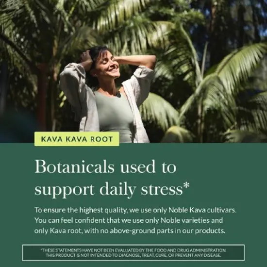 Gaia Herbs Kava Root - Helps Sustain a Sense of Natural Calm and Relaxation During Times of Stress - 60 Vegan Liquid Phyto-Capsules image {4}
