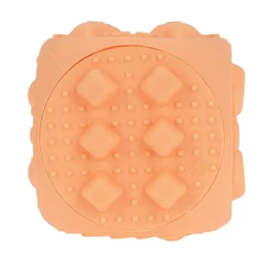 Nuby Silicone Block Poppers - Neutral - 2pk image {1}