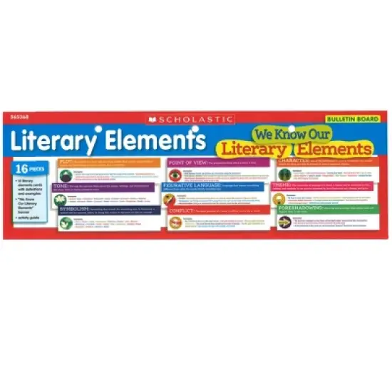 Scholastic Teaching Solutions Literary Elements Bulletin Board image {1}