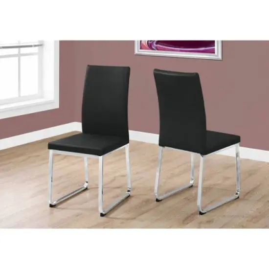 2pc Dining Chair Chrome - EveryRoom image {1}