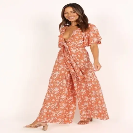 Petal and Pup Womens Luelle Tie Front Jumpsuit image {2}