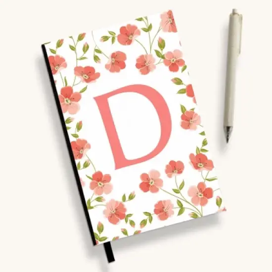 Personalization Mall Flowery Initial Personalized Journal image {5}