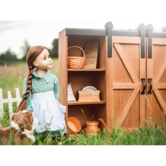 The Queen's Treasures 18 Inch Doll Little House Clothes Storage Trunk image {8}