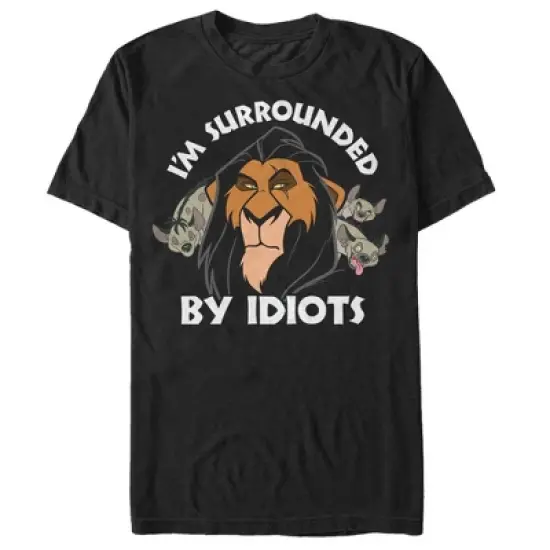 Men's Lion King Scar Surrounded by Idiots T-Shirt image {4}