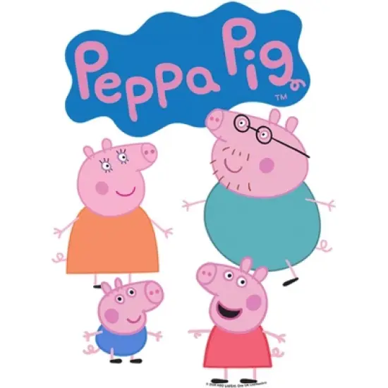 Boy's Peppa Pig Family Logo T-Shirt image {1}