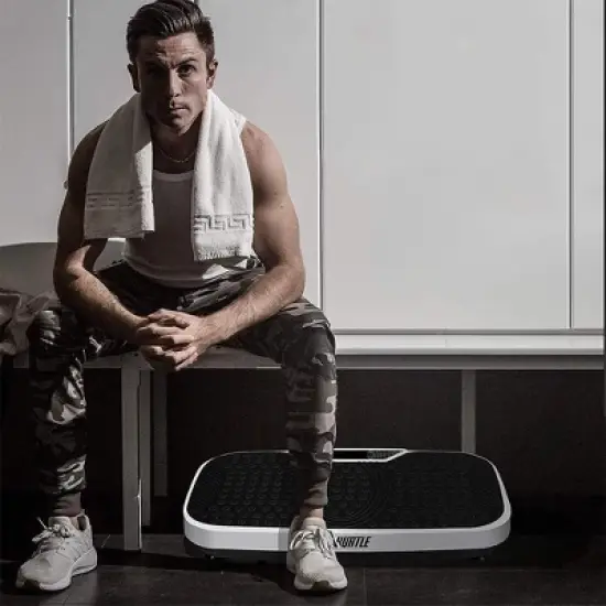 Core Fitness Training Vibration Machine - Vibrating Platform Exercise - Black image {1}