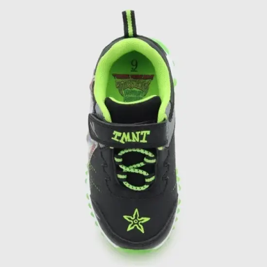 Teenage Mutant Ninja Turtles Toddler Boys' Light-Up Sneakers - Black/Green image {2}