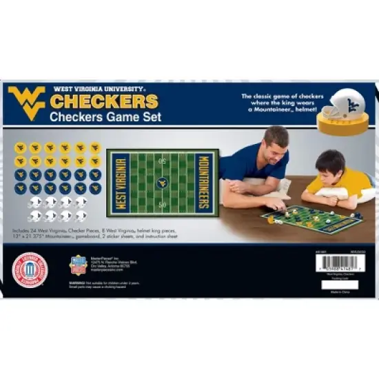 MasterPieces Officially licensed NCAA West Virginia Mountaineers Checkers Board Game for Families and Kids ages 6 and Up image {3}