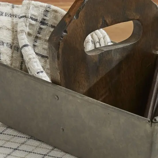 Park Designs Vintage Utility Caddy With Wood Handle image {2}