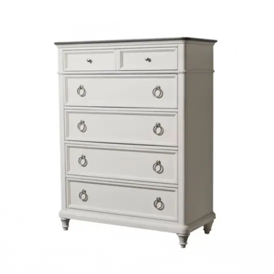 6pc Cristina Bedroom Set White - Abbyson Living image {4}