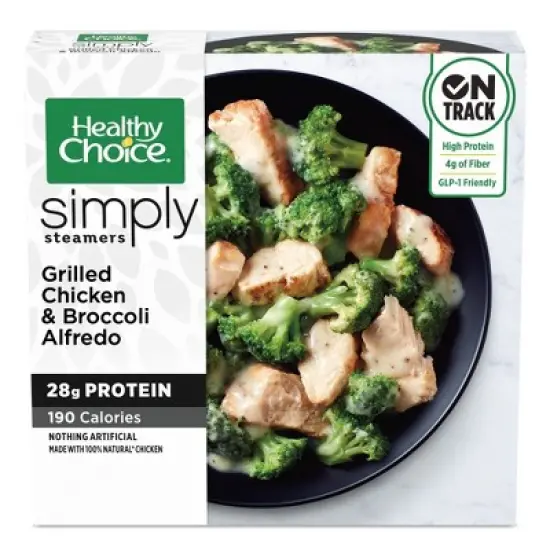 Healthy Choice Simply Steamers Frozen Chicken Broccoli Alfredo - 9.15oz image {7}