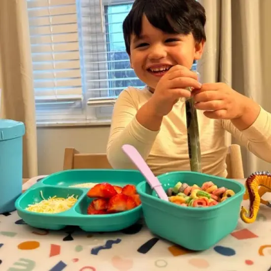 Re-Play 4pc Recycled Fork and Spoon Set Lavender and Pink image {3}