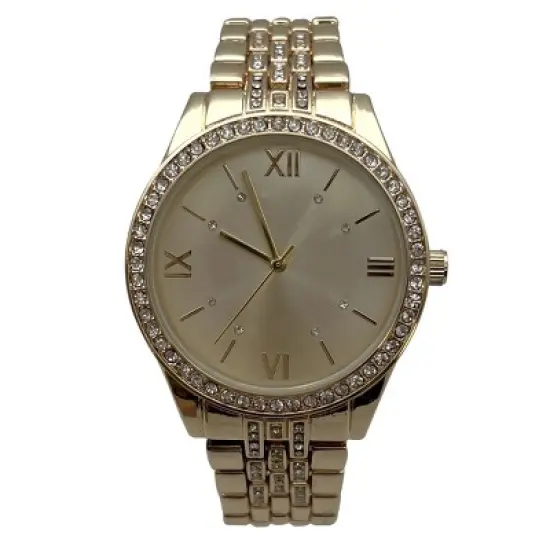 Olivia Pratt Everyday Rhinestones Elegant Look Women Watch image {4}