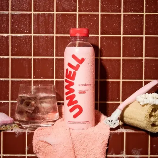 Unwell Hydrate+Focus Multipack Strawberry Sports Drink - 8pk/16.9 fl oz Bottles image {1}