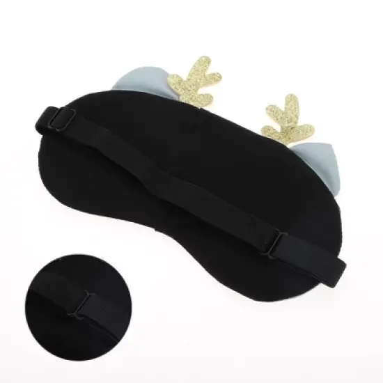 Unique Bargains Soft Sleep Mask Cute Expression Gray 1 Pc image {4}