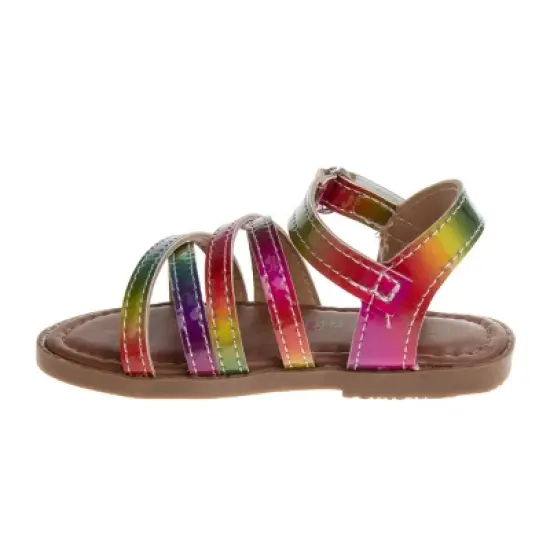 Petalia Girls Open Toe Toddler Hook and Loop Sandal image {2}