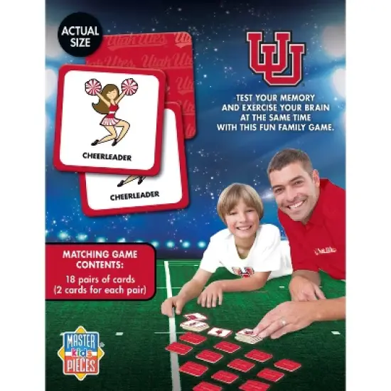 MasterPieces Officially Licensed NCAA Utah Utes Matching Game for Kids and Families image {3}