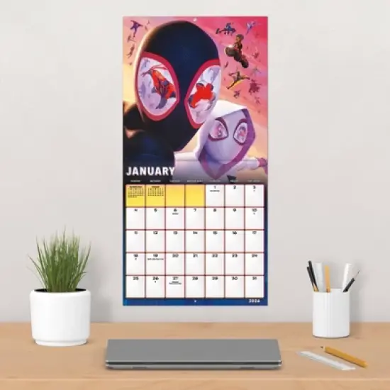 Marvel 2026 Spider-Man Across the Spider Verse 12"x12" Wall Calendar image {4}
