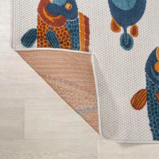 Algarve Modern Fish High-Low Indoor/Outdoor Area Rug - JONATHAN Y image {6}