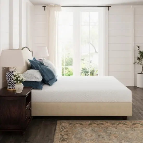 Ego White 8" Medium Gel Green Tea AeroFusion Memory Foam Mattress image {4}