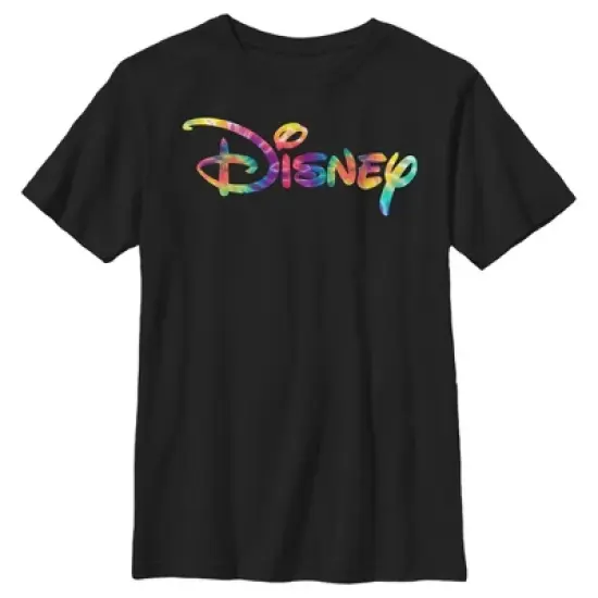Boy's Disney Tie-Dye Logo T-Shirt image {4}
