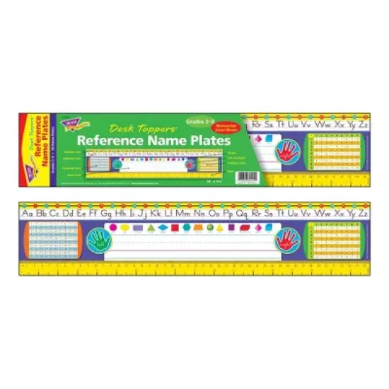 TREND Zaner-Bloser Desk Toppers Reference Name Plates, Grades 2-3, 36 Per Pack, 3 Packs image {2}