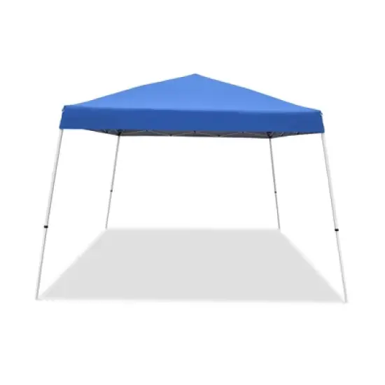Caravan Canopy Pop-Up Tent V 12 x 12 ft Slanted Leg Instant Shade, Blue (4 Pack) image {1}