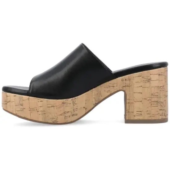 Journee Collection Womens Astter Tru Comfort Foam Slip On Platform Open Toe Sandals image {1}
