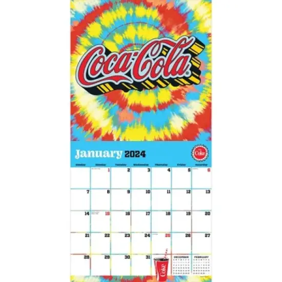 TF Publishing 2024 Wall Calendar 12"x12" Coco Cola: Festival of Life image {1}