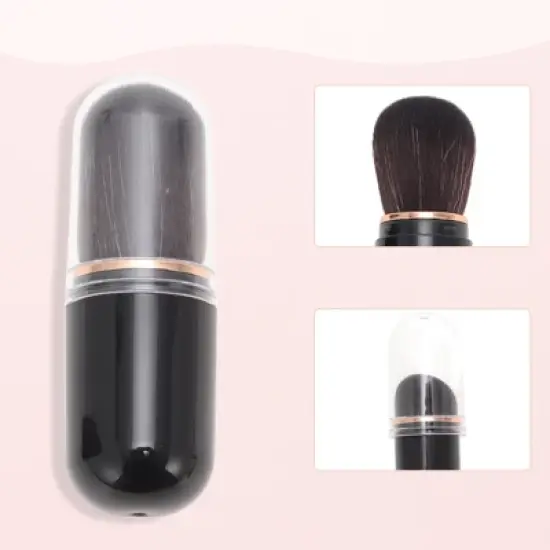 Unique Bargains Professional Makeup Brush Set with Mirror 7 Pcs image {4}