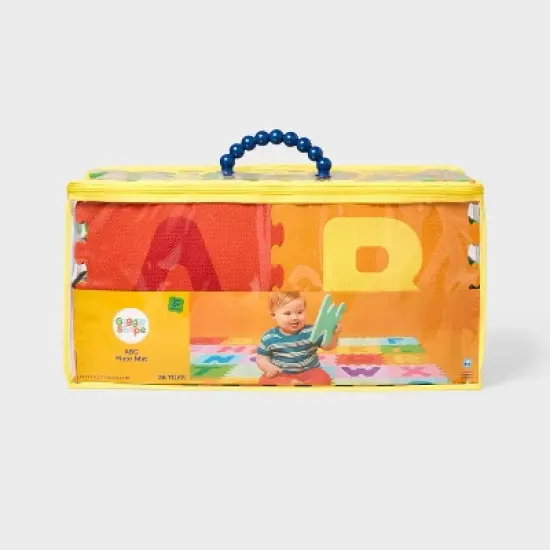 5' x 5' ABC Floor Mat Set - 36pc - Gigglescape&trade;: Multicolored Baby Playmat, Letters Pattern, Newborn and Up image {3}