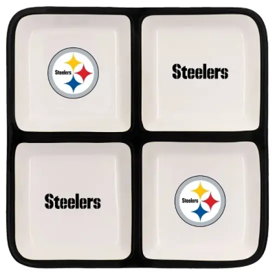NFL Pittsburgh Steelers 4-Section Square Tray image {2}