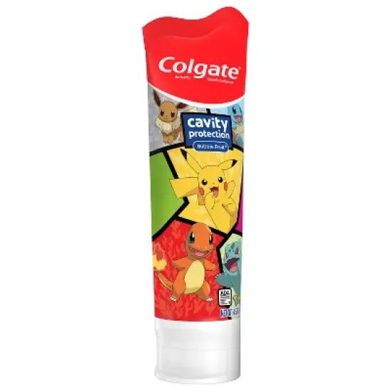 Colgate Kids' Pokemon Cavity Protection Toothpaste with Fluoride - Mild Bubble Fruit Flavor - 4.6oz image {12}