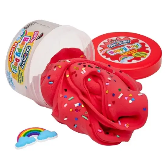 Cra-Z-Slimy Slime Dome Red Happy Day: Creativity Focus, 4 Pieces, 2.4 oz Total image {1}