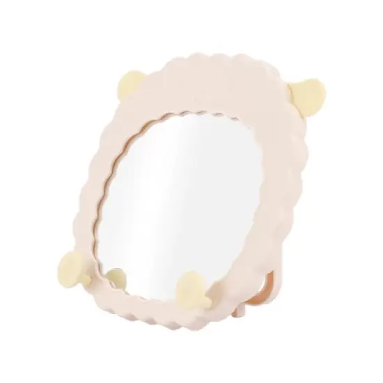 Unique Bargains Cute Sheep Shape Desktop Cosmetic Mirror 1 Pc image {3}