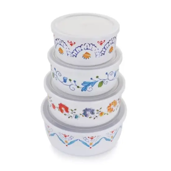 Gibson Home 8 Piece Anaya Round Nesting Food Storage Set image {1}