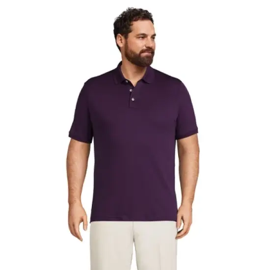 Lands' End Men's Short Sleeve Super Soft Supima Polo Shirt image {3}