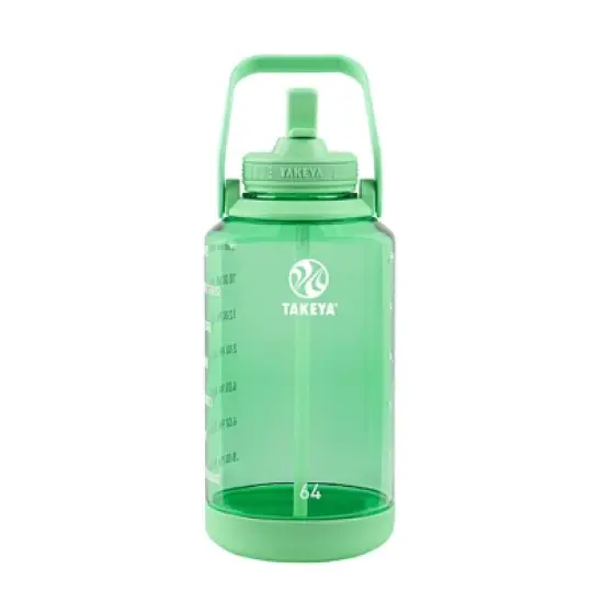Takeya 64oz Tritan Motivational Water Bottle with Straw Lid image {11}
