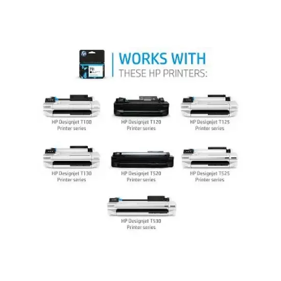 HP 711 38-ml Black DesignJet Ink Cartridge, CZ129A image {4}