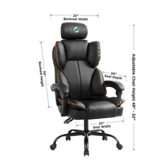 NFL Miami Dolphins Champ Office Chair image {4}
