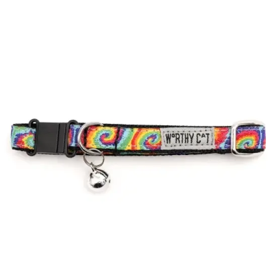 The Worthy Dog Kaleidoscope Breakaway Adjustable Cat Collar image {2}