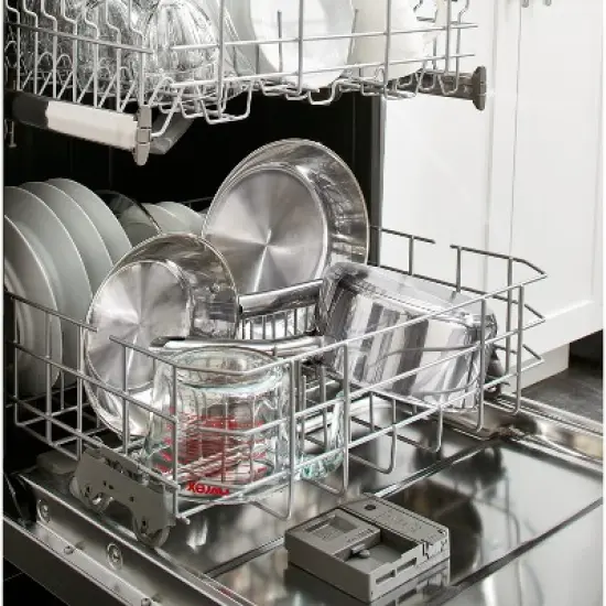 T-fal 14pc Expert Stainless Steel Cookware Set Silver. image {2}