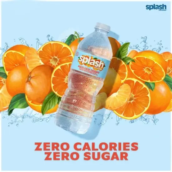Splash Refresher Mandarin Orange Water Beverage - 24pk/0.5L Bottles image {4}