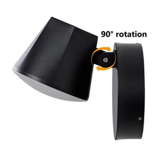 C Cattleya Modern Black Aluminum LED Outdoor Indoor Wall Light with Adjustable Head image {2}