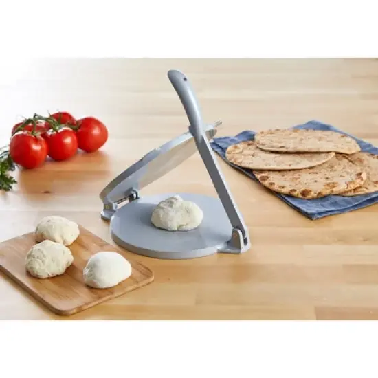 IMUSA 8" Cast Aluminum Tortilla Press - Silver image {3}